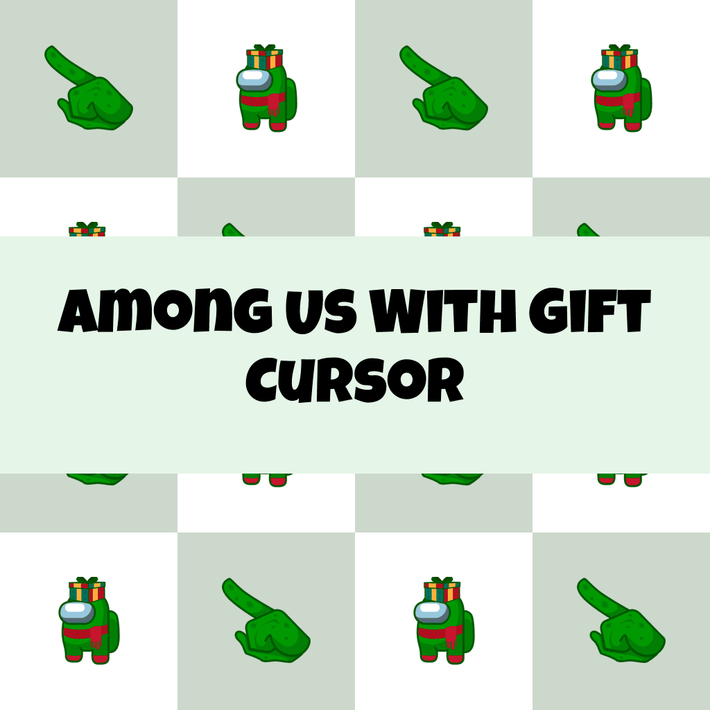 Preview Among Us with Gift cursor custom cursor pack